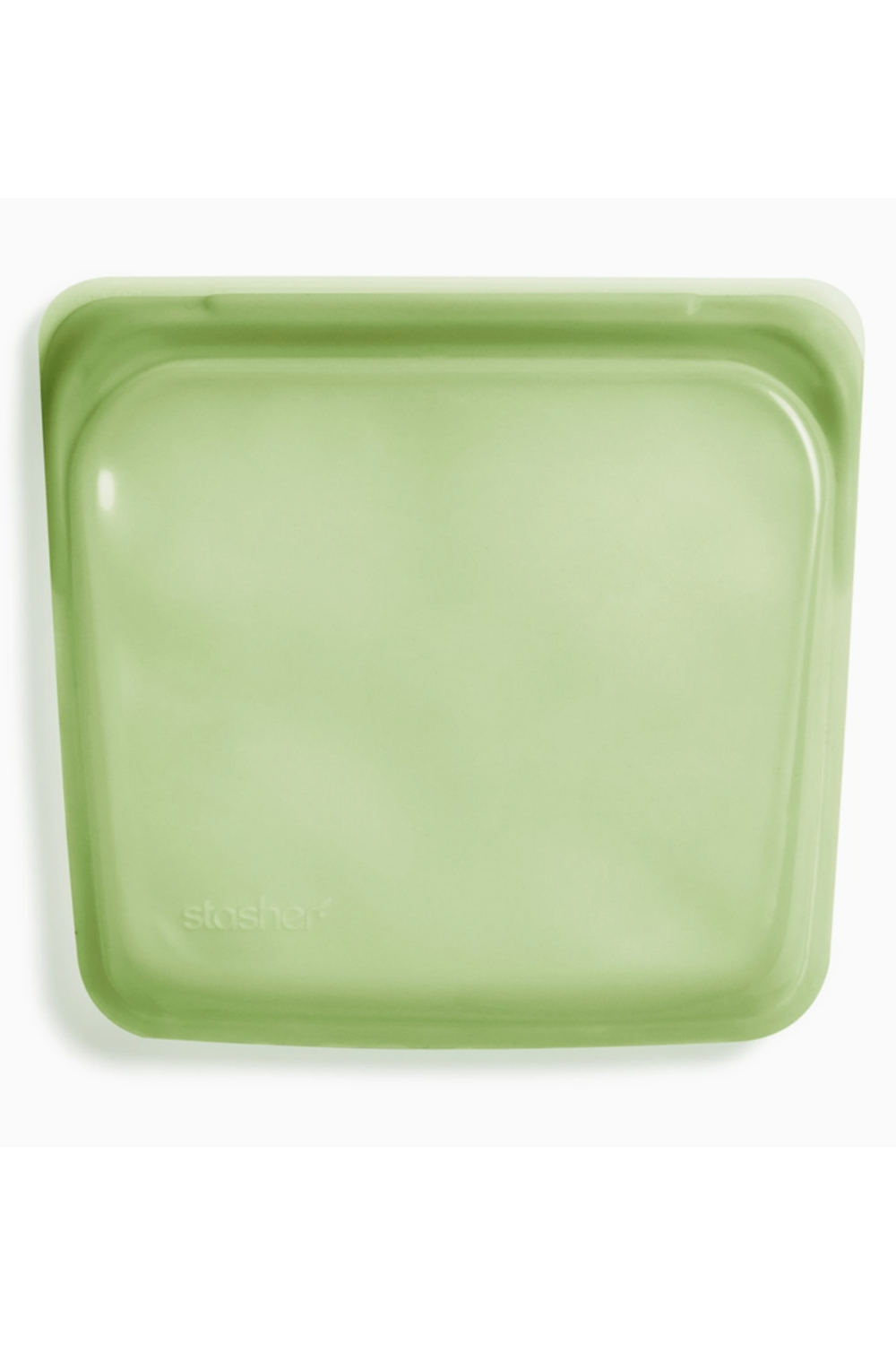 Stasher Reusable Silicone Bag - SANDWICH Rainbow Green