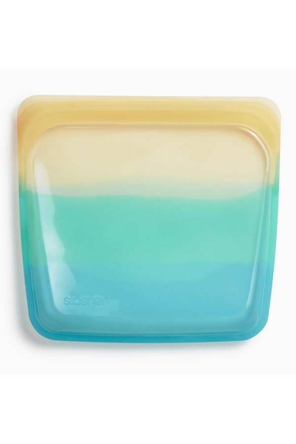 Stasher Reusable Silicone Bag - SANDWICH Yellow Sea