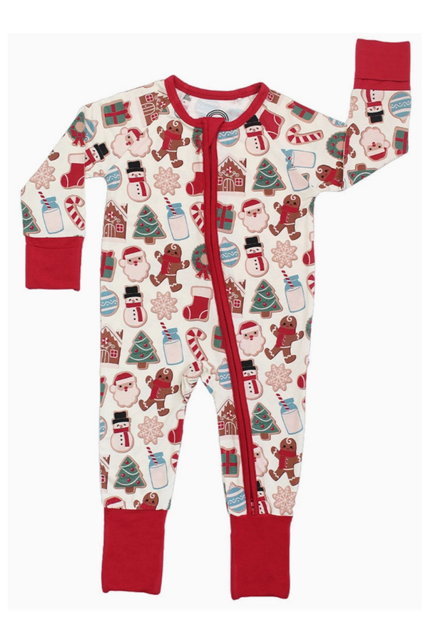 Bamboo Sleeper Pajamas - Milk and Cookies