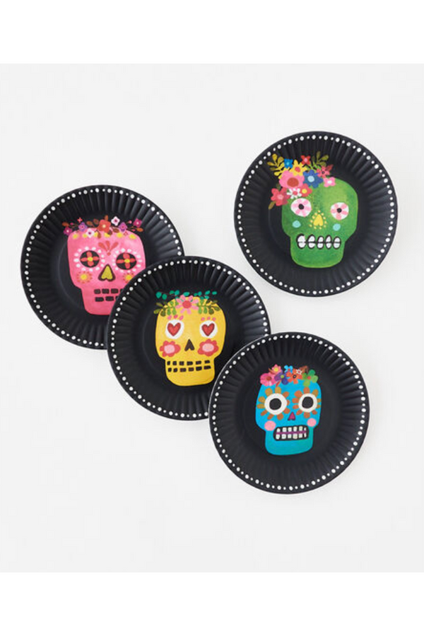 Sugar Skull Melamine Plate Set