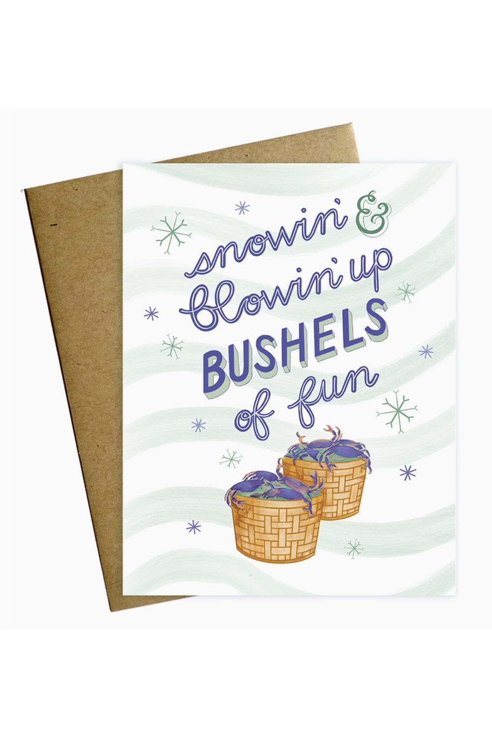 MM Single Holiday Card - Snowin' and Blowin'