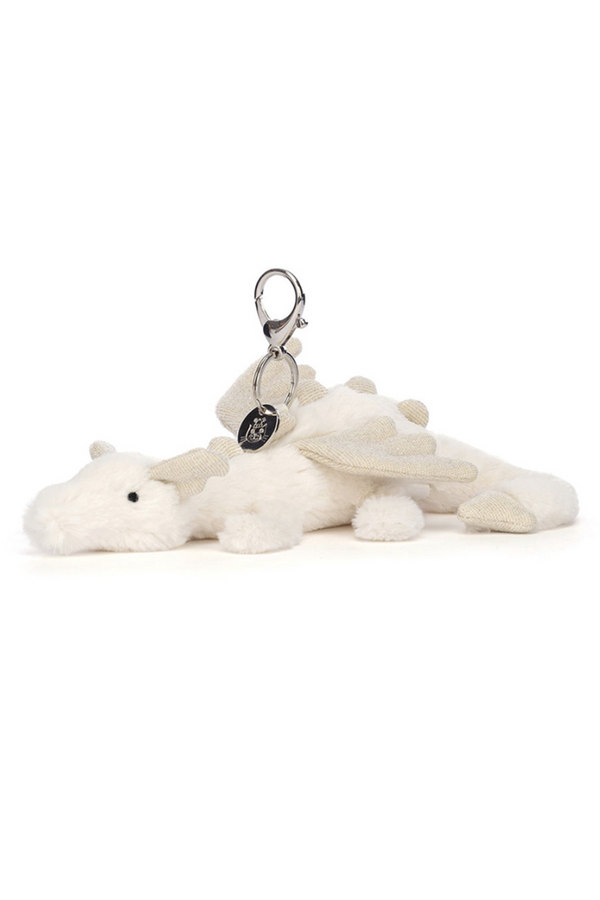 JELLYCAT Bag Charm - Dragon Snow