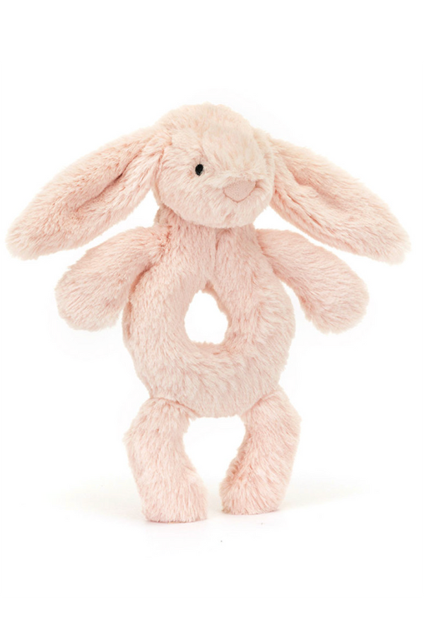 JELLYCAT Bashful Ring Rattle - Blush Bunny