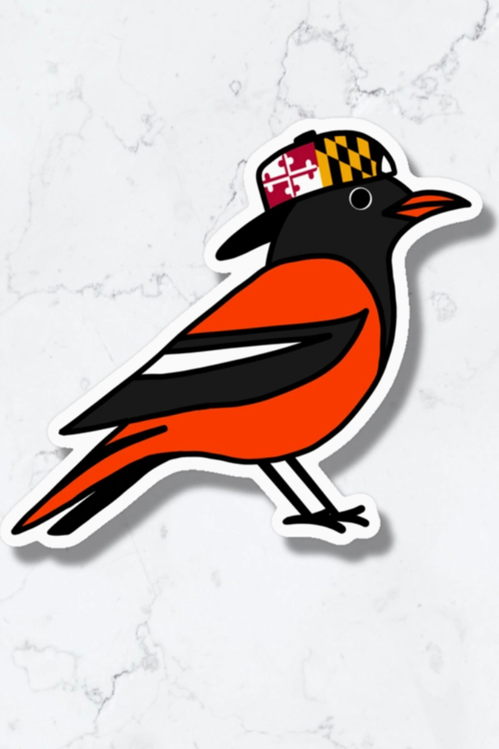 Trendy Sticker - Baltimore Oriole Bird