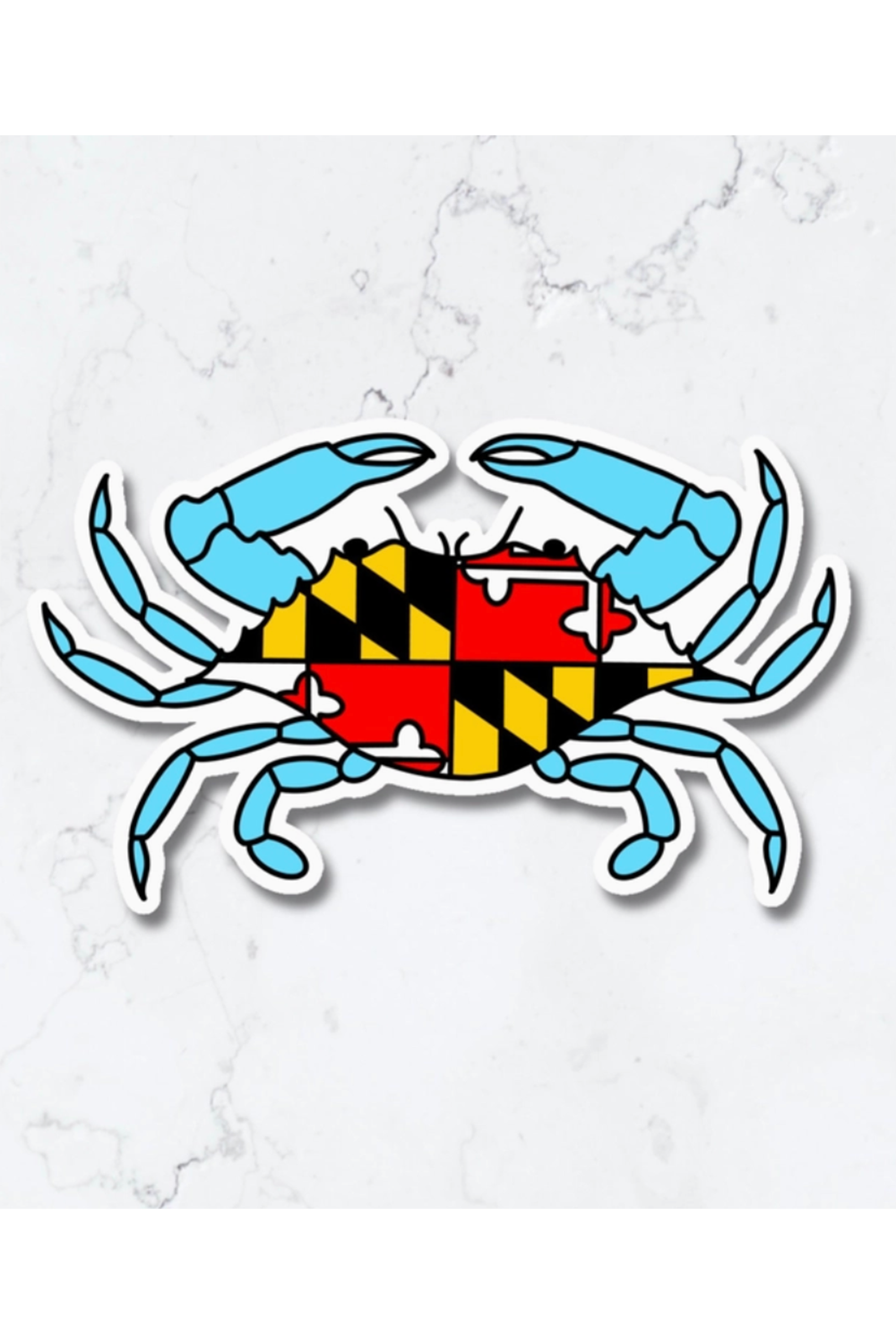 Trendy Sticker - Maryland Crab Flag