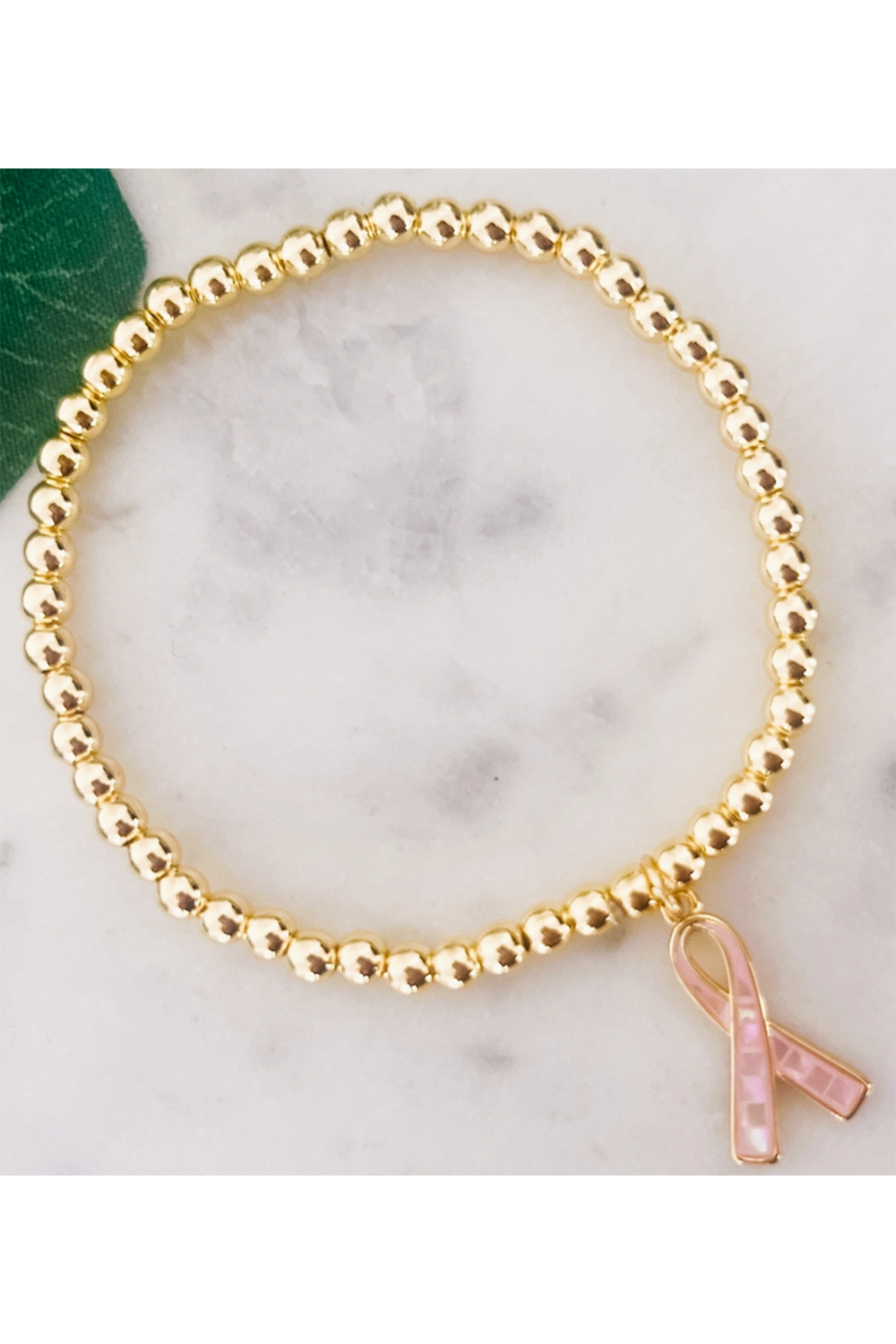 Breast Cancer Ribbon Bracelet