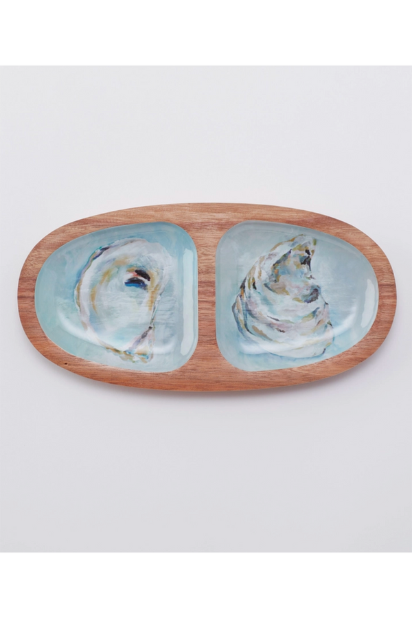 Hovell Wooden Serving Tray Oval - Providence