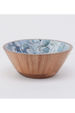 Hovell Wooden Bowl - Pewter Shells