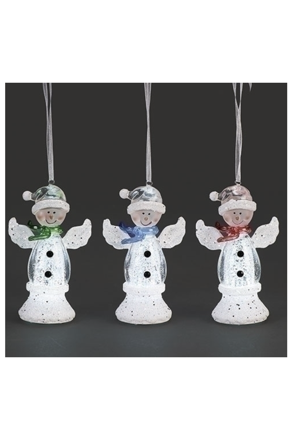 Funky Ornament - Snowman Angel with Scarf