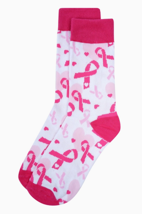 Women's Sock - Breast Cancer Ribbon