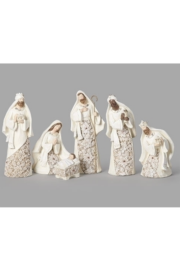 Poinsettia Nativity Scene