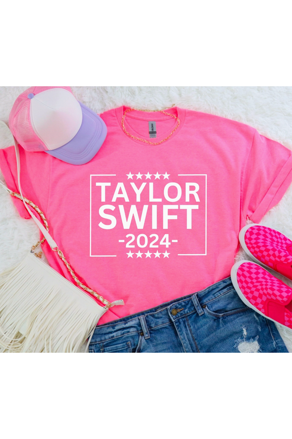 Taylor 2024 Hot Pink T-Shirt