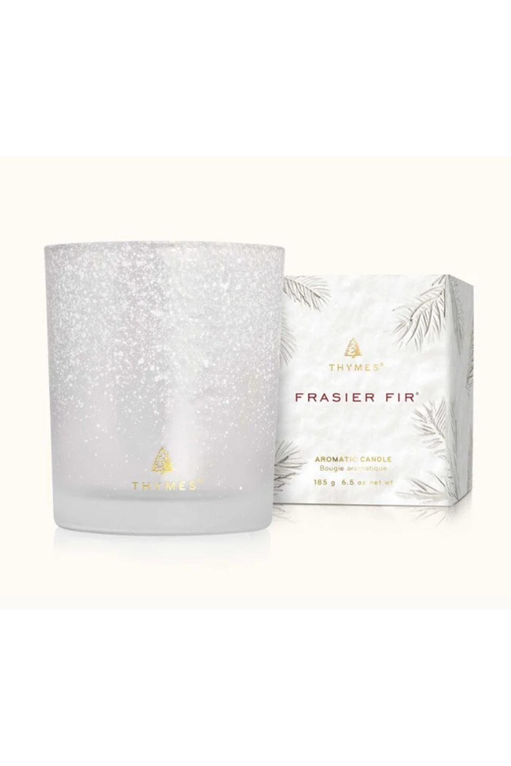 Frasier Fir Poured Candle in Box - Flocked