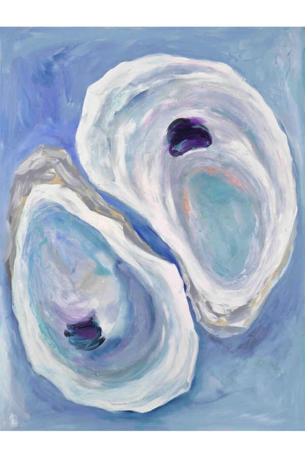 Kim Hovell Art Print - Twin Oysters