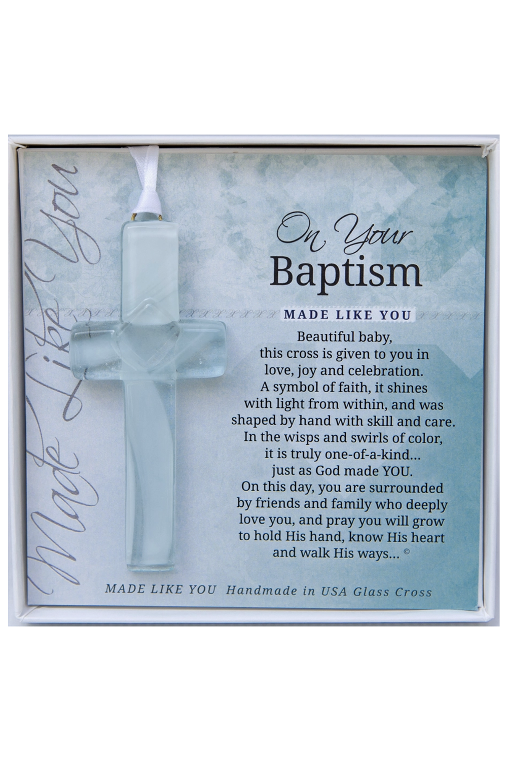 Cross in Box - Baby Baptism