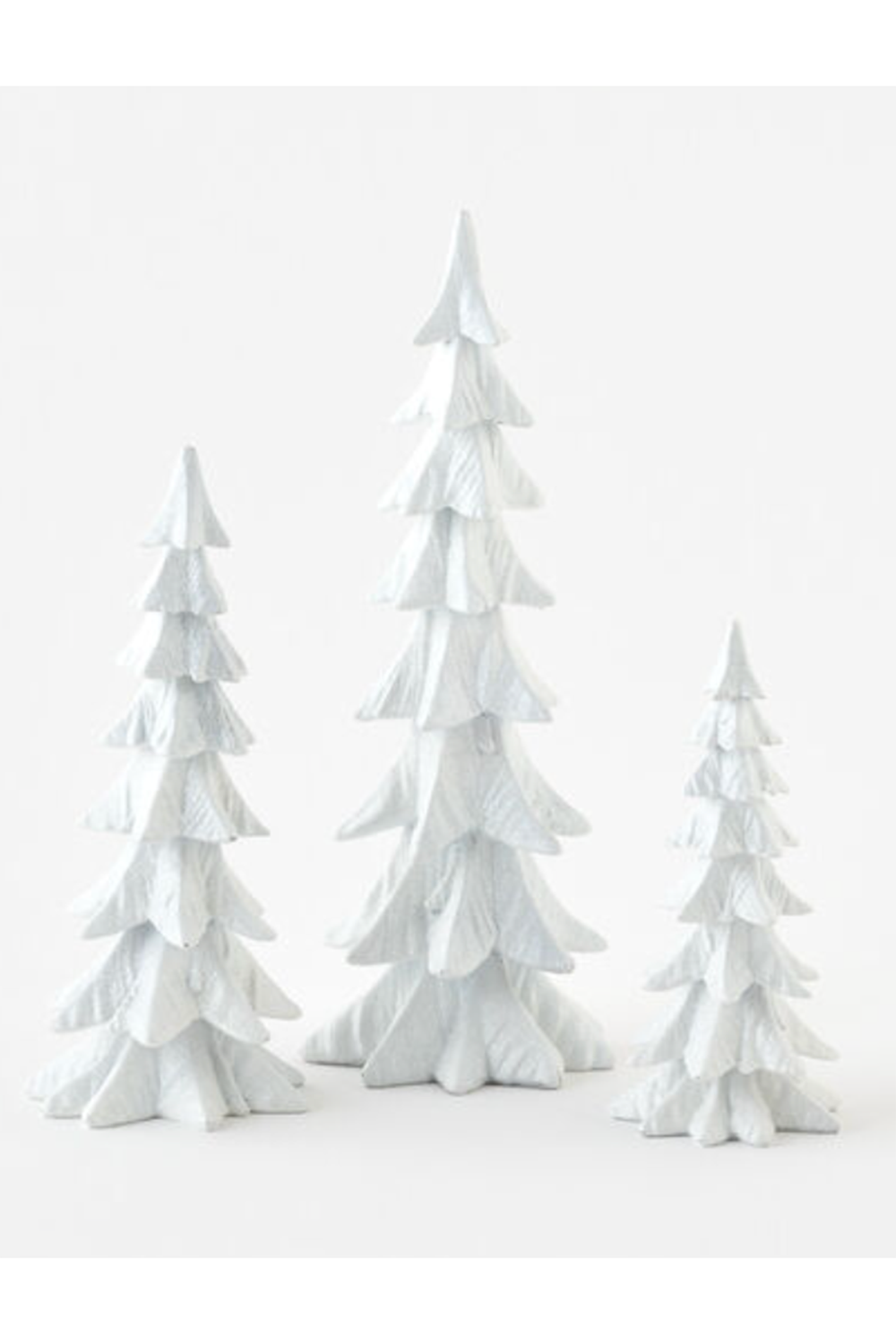 White Tiered Wooden Tree