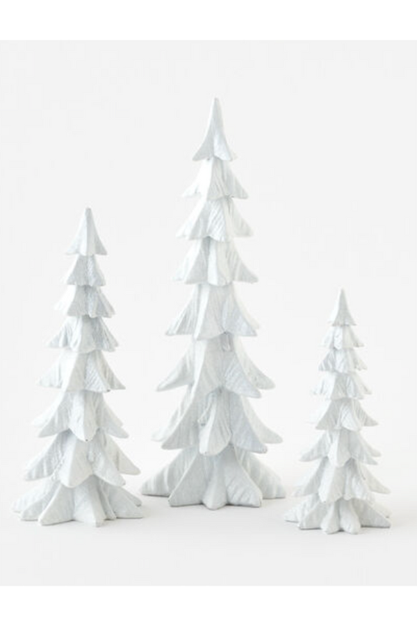 White Tiered Wooden Tree