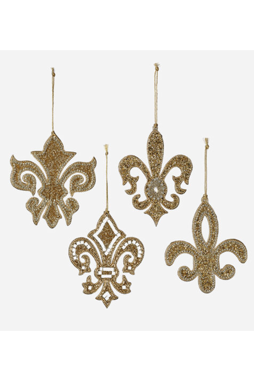 Funky Ornament - Gold Jewel Fleur-de-lis