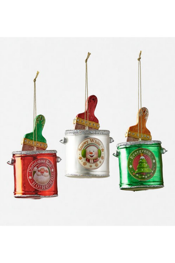 Glass Ornament - Paint Can