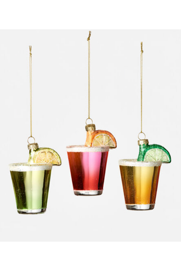 Glass Ornament - Fruit Juice Cocktail Shot