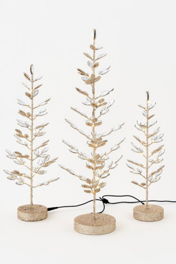 Lighted Jeweled Tree Trio