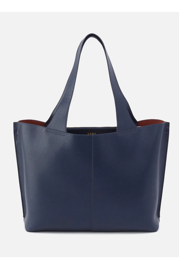 LARGE Vida Tote - Micro Pebbled Hide Mood Indigo