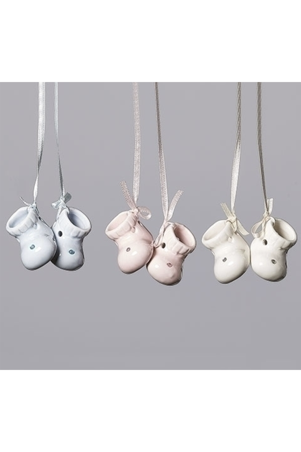 Porcelain Ornament - Baby Shoes