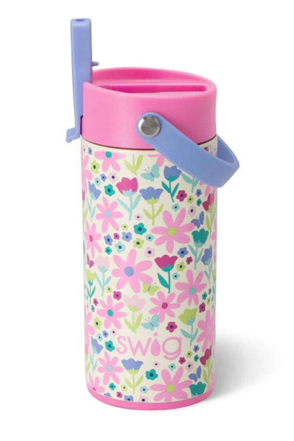 Swig Flip & Sip Slim Tumbler - Flower Power