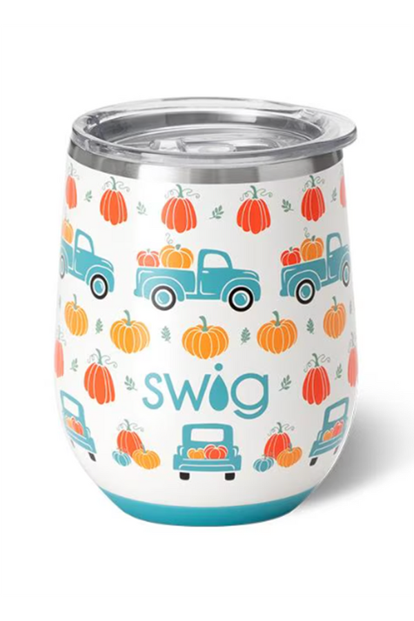 Modern Stemless Wine Tumbler - Pumpkin Patch