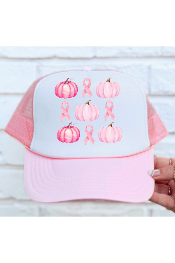 GGB Trucker Hat - Breast Cancer Awareness Pumpkins