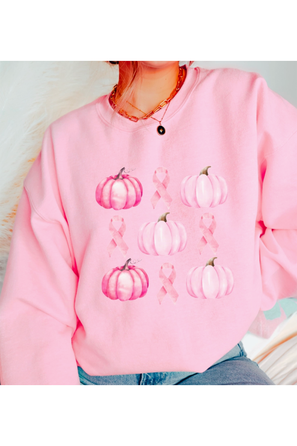 GGB Sweatshirt Breast Cancer Awareness Pumpkins