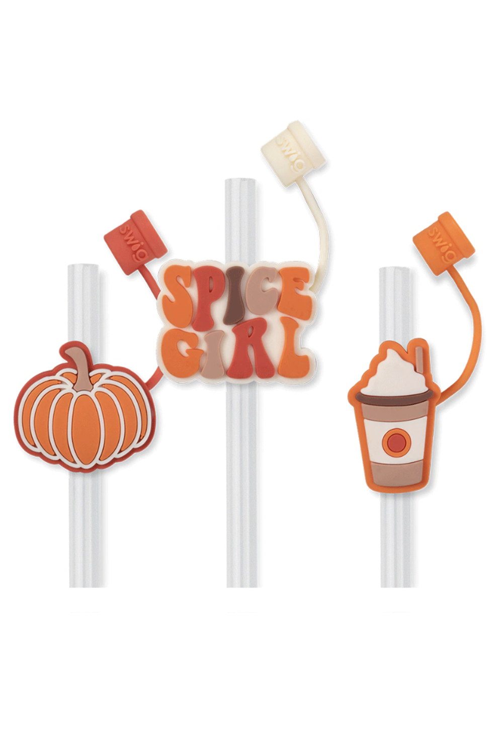 Swig Straw Topper Set - Pumpkin Spice