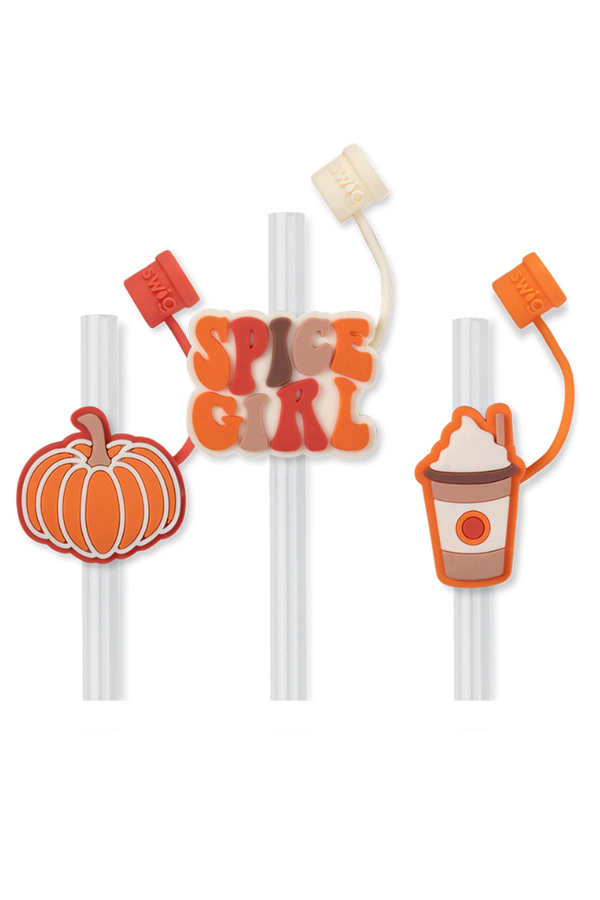 Swig Straw Topper Set - Pumpkin Spice