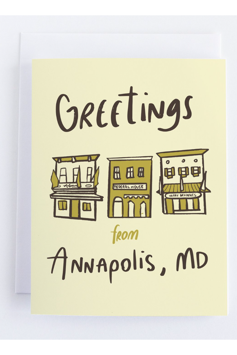 EOS Single Greeting Card - Greetings from Annapolis