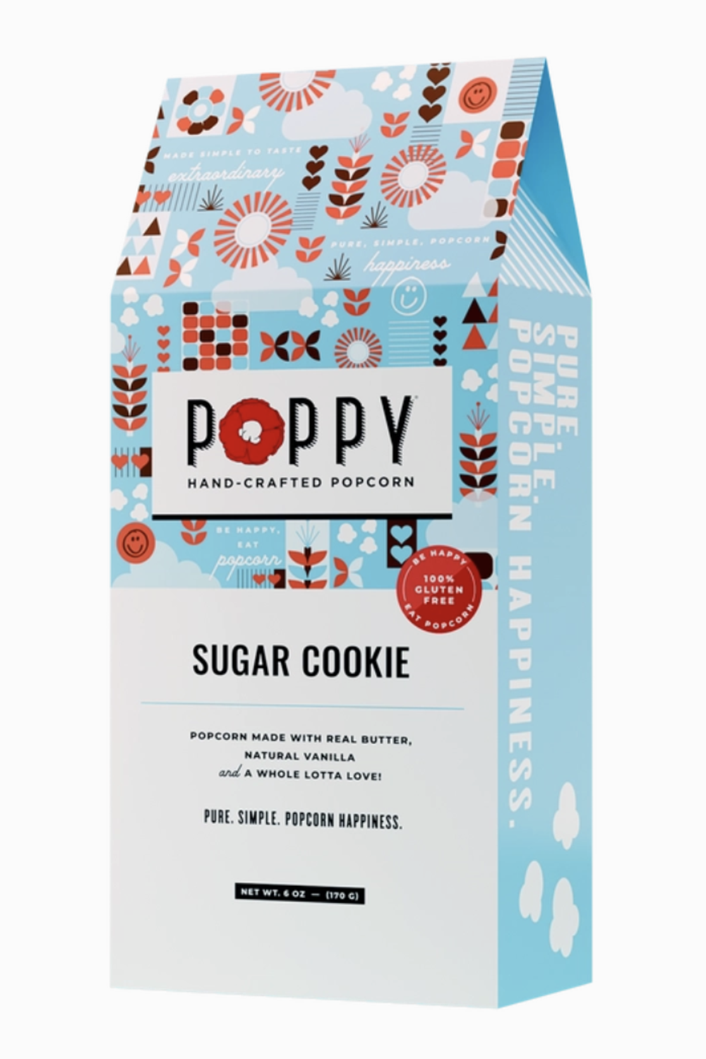 Poppy Popcorn Box - Sugar Cookie