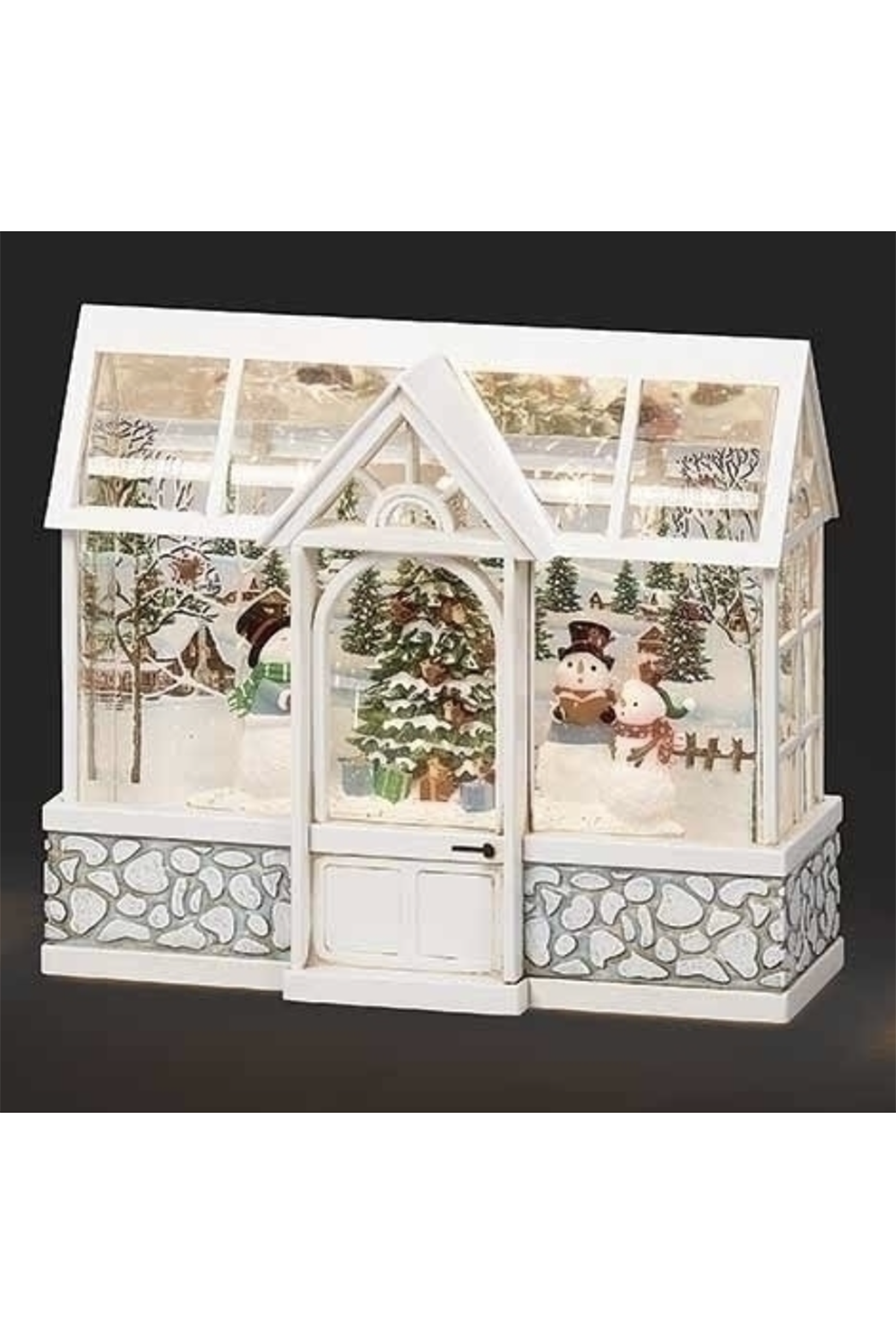 Lighted Holiday Greenhouse