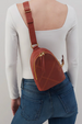 Fern Sling Crossbody Bag - Pebbled Hide Rust