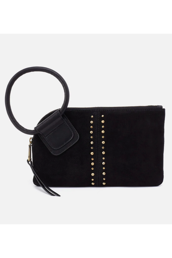 Sable Wristlet - Suede Hide Black Stud