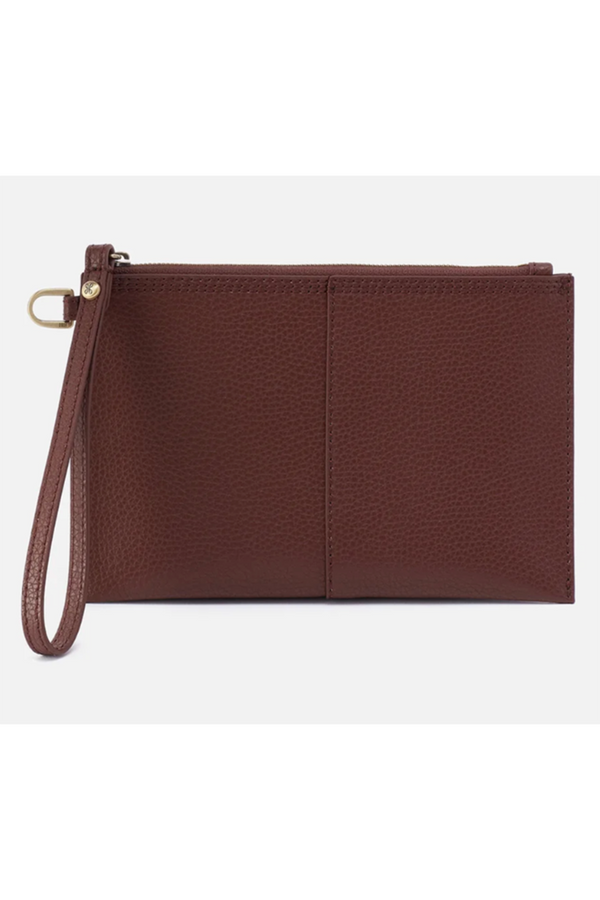 Vida Small Pouch - Micro Pebbled Hide Chocolate