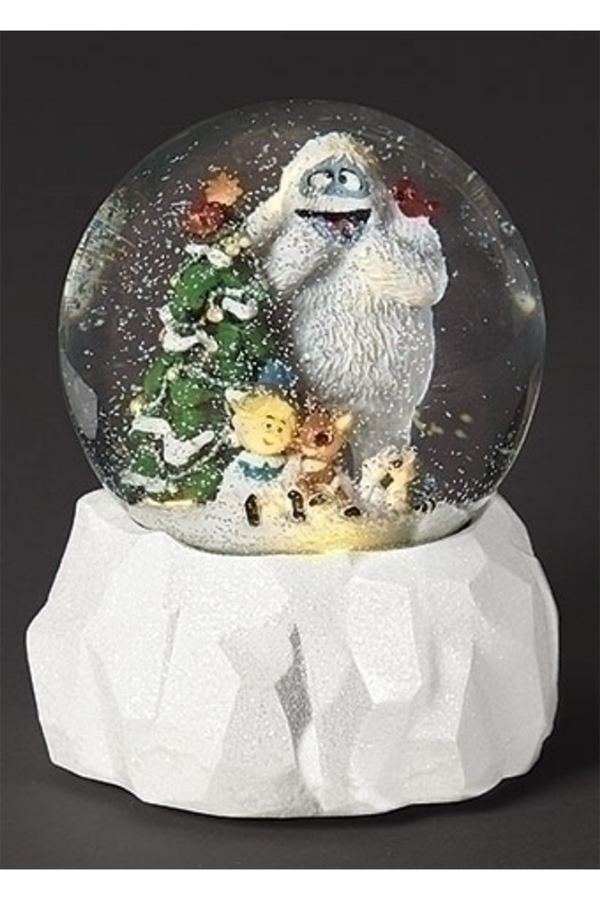 Lighted Rudolph + Friends Snow Globe Dome