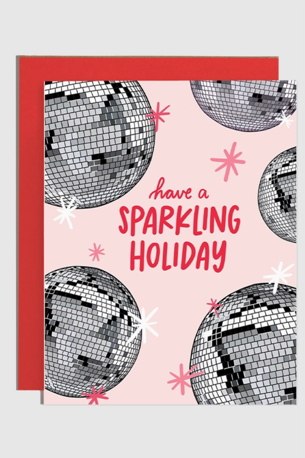 Trendy Holiday Card - Disco Sparkling