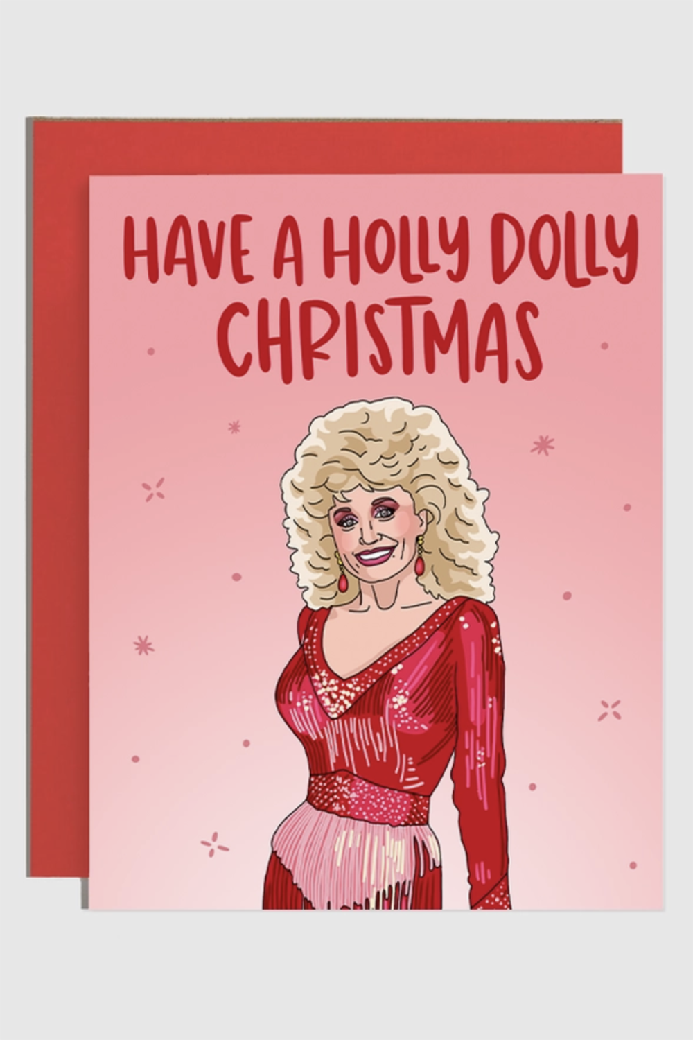 Trendy Holiday Card - Holly Dolly Christmas