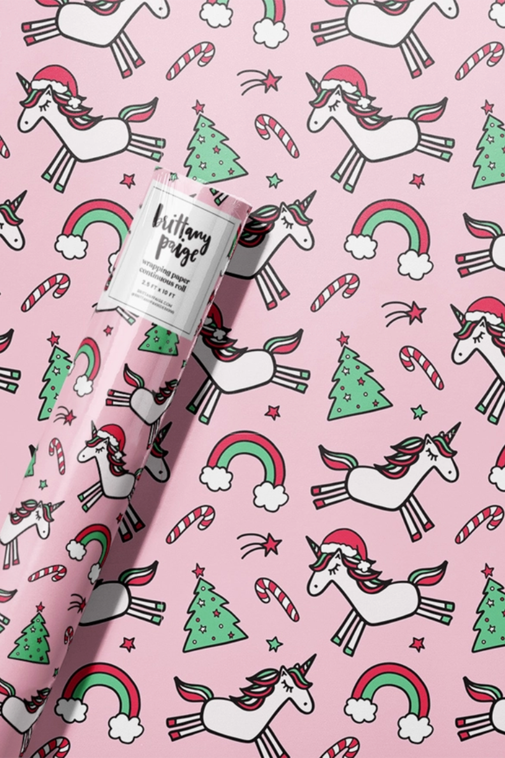 Trendy Wrapping Paper - Christmas Unicorn