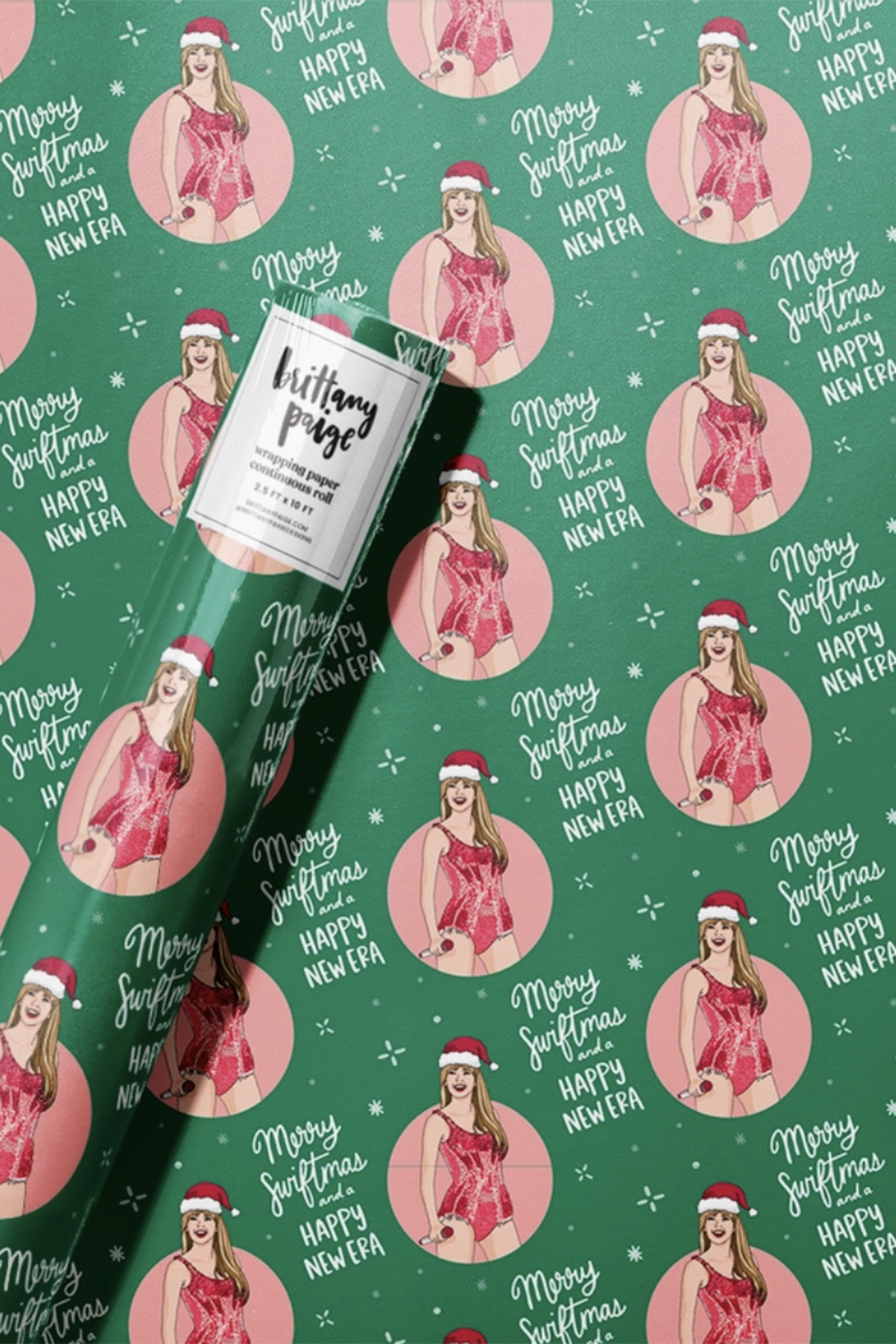 Trendy Wrapping Paper - Merry Swiftmas and Happy New Eras