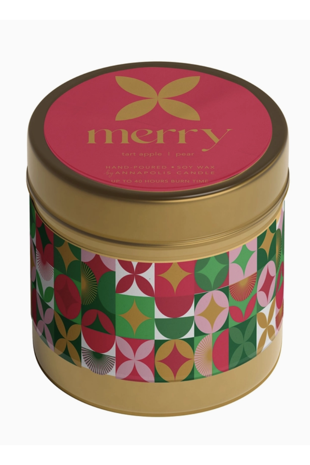 Holiday Mood Candle Tin - Merry