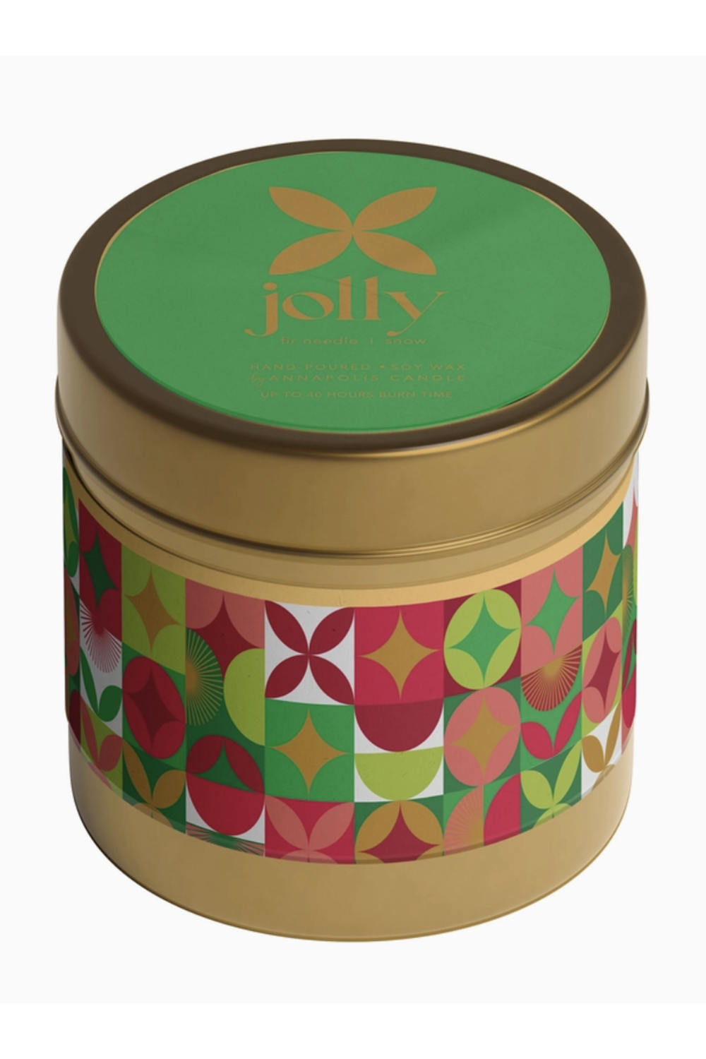 Holiday Mood Candle Tin - Jolly