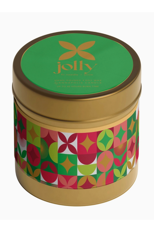 Holiday Mood Candle Tin - Jolly