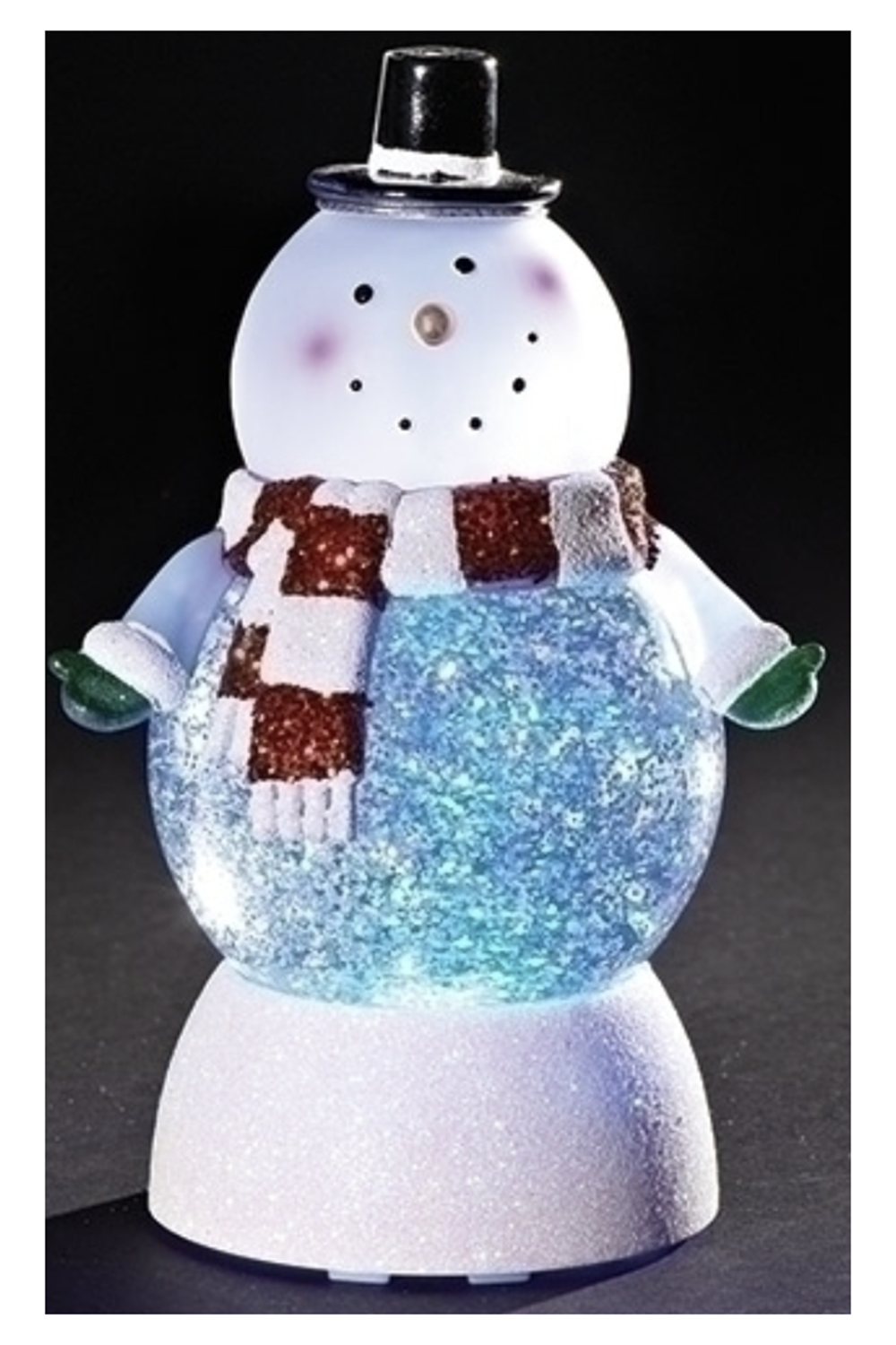 Lighted Jolly Snowman Belly Globe