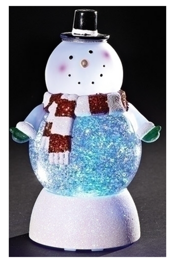 Lighted Jolly Snowman Belly Globe