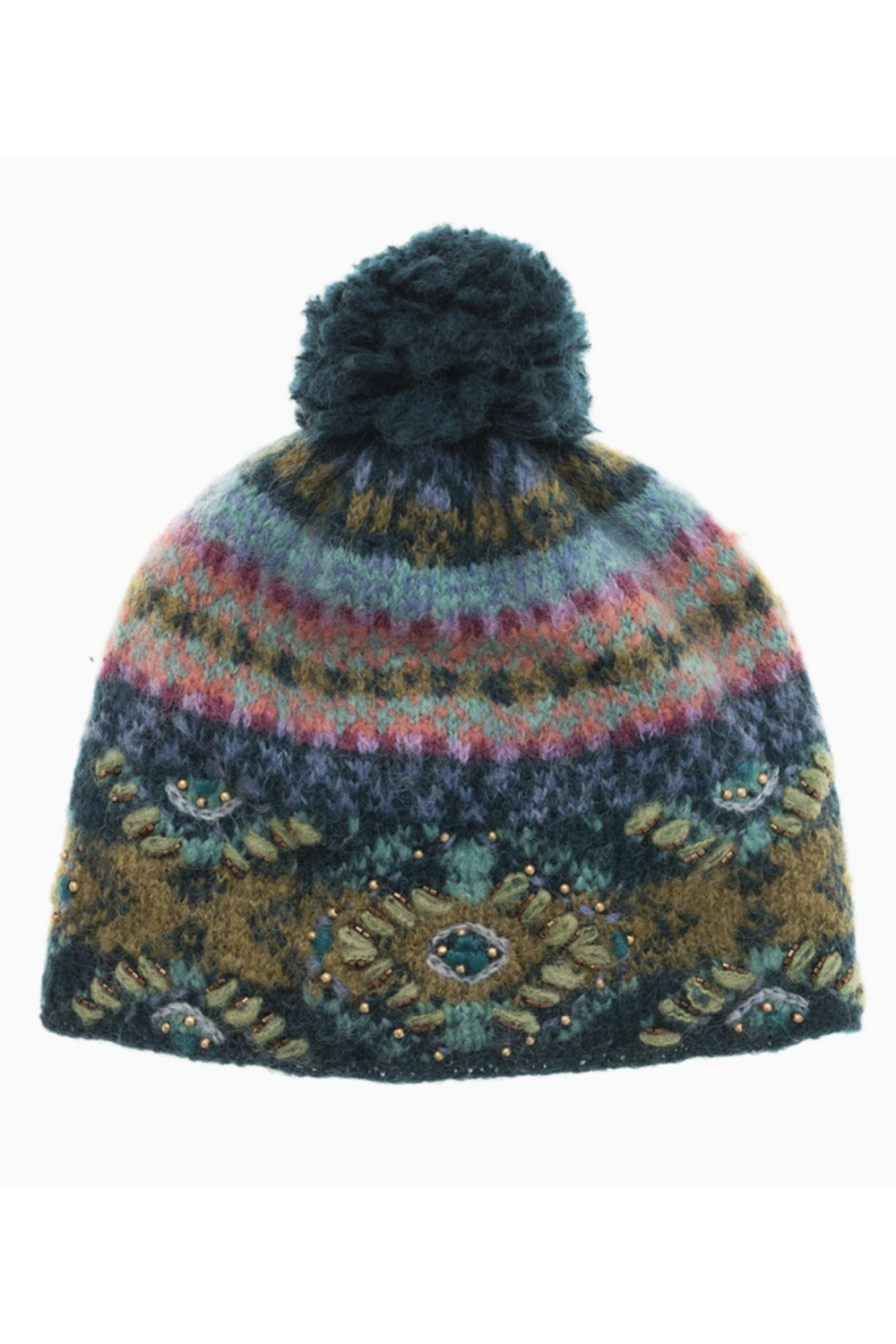 Fairisle Hat - Teal